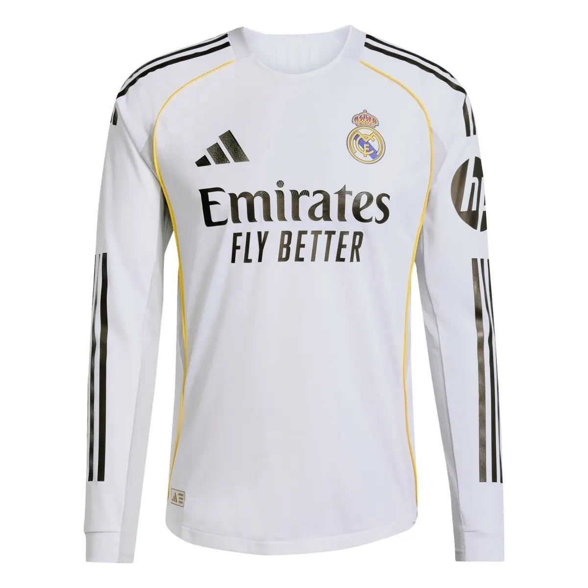 Real Madrid Home Player Version Long Sleeve Jersey 2025/26