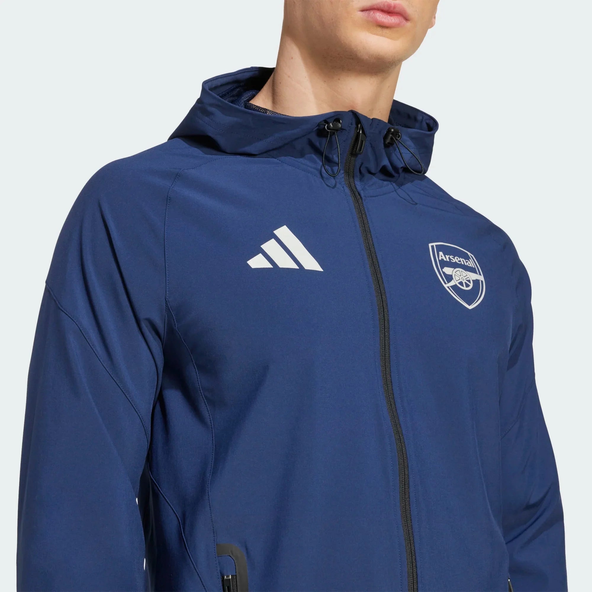 Arsenal 2025-26 Men's Tiro 25 Competition Vis Tech Travel Jacket