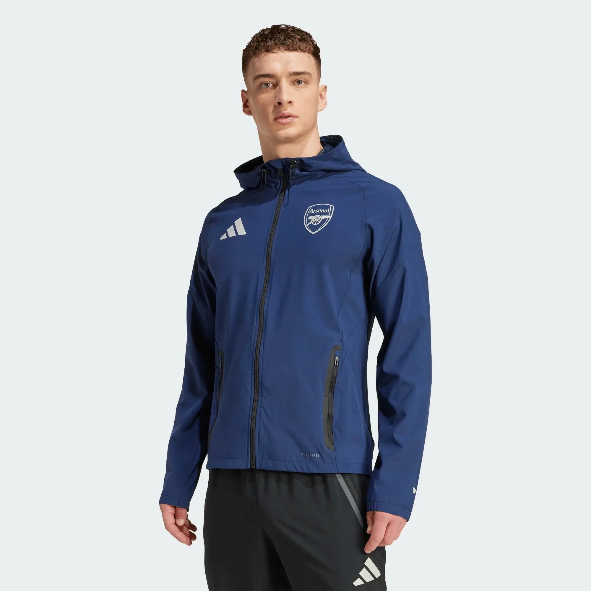 Arsenal 2025-26 Men's Tiro 25 Competition Vis Tech Travel Jacket