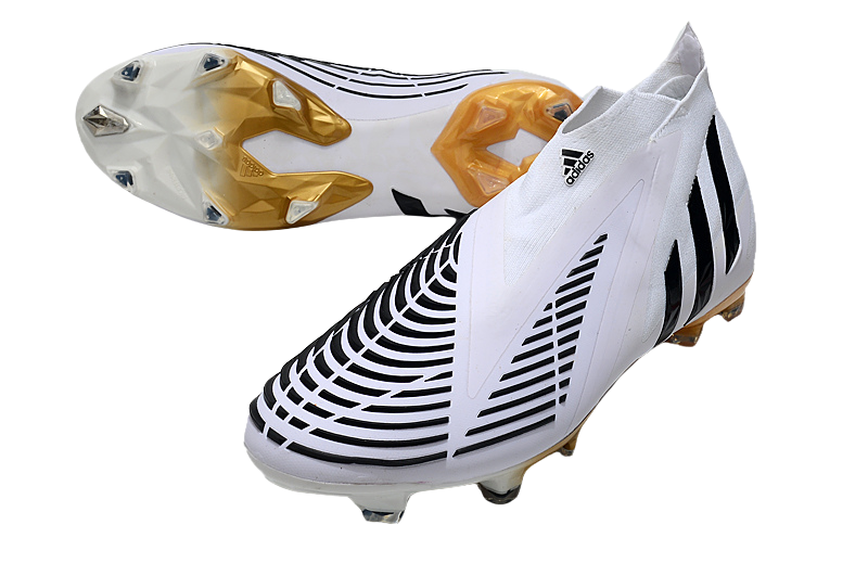 Predator Edge+ FG Al Hilm - White/Black/Metallic Gold