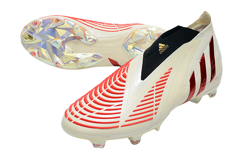 Predator Edge FG - White/Vivid/Red Gold