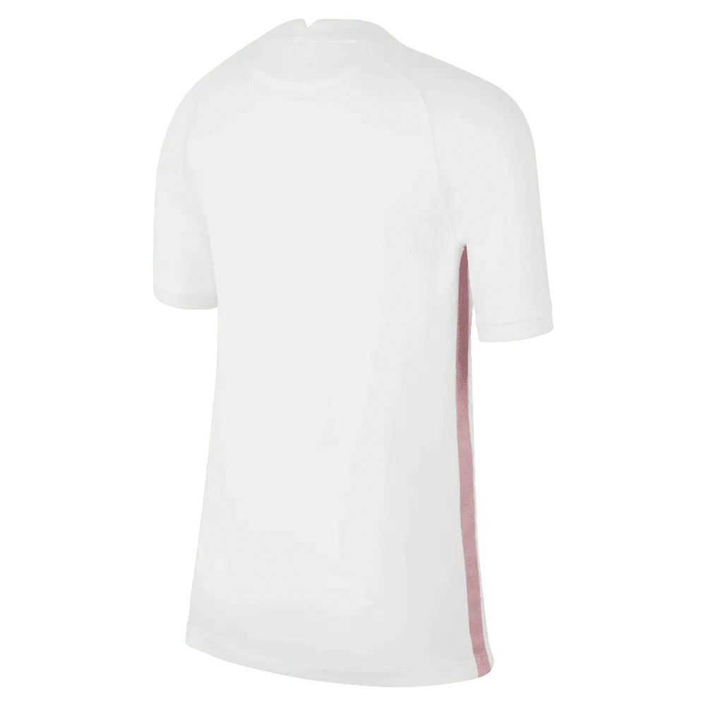 France 2022-23 Away Youth Jersey White-Pink Glaze-Blue