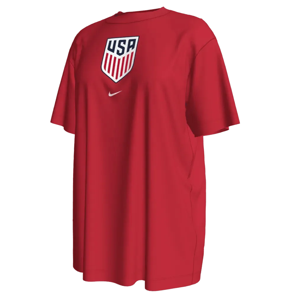 USA 2022-23 Women's Crest WC22 Tee - Red