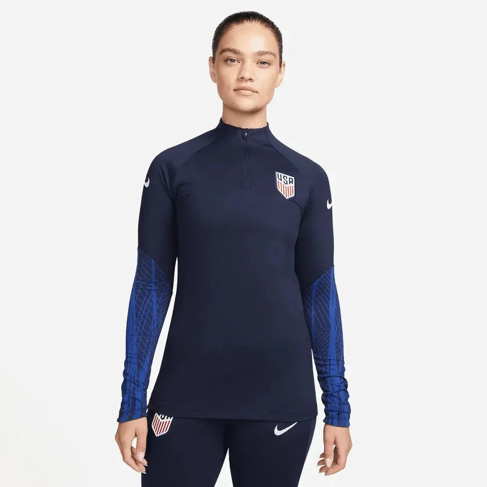 USA 2022-23 Women's Strike Drill Top - Navy