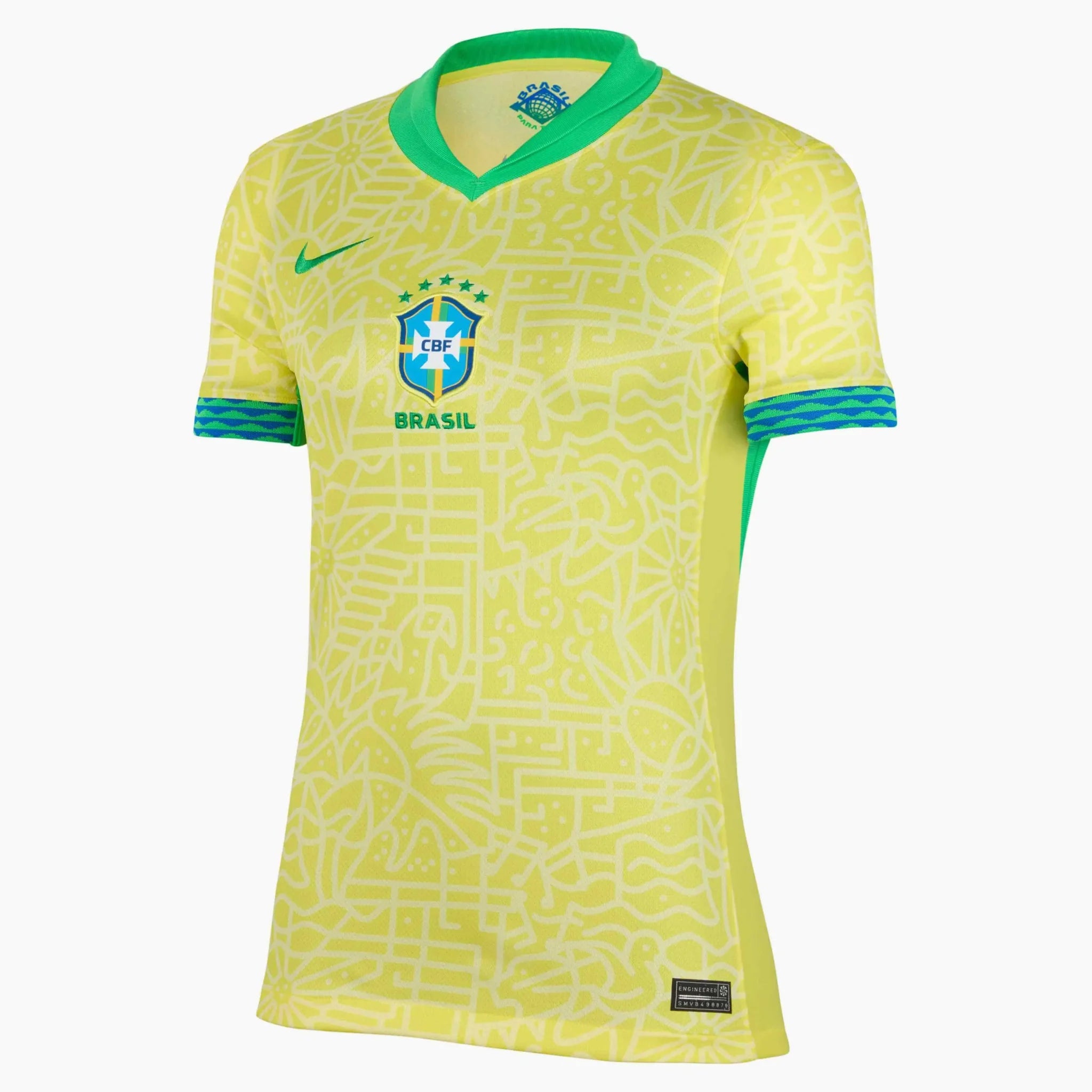 Brazil 2024-25 Women's Stadium Home Jersey