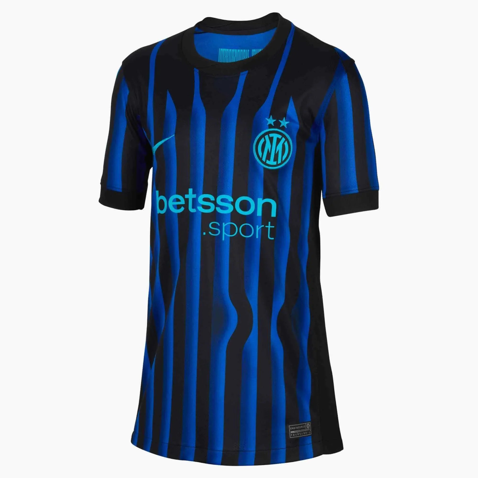 Inter Milan 2025-26 Youth Stadium Home Soccer Jersey
