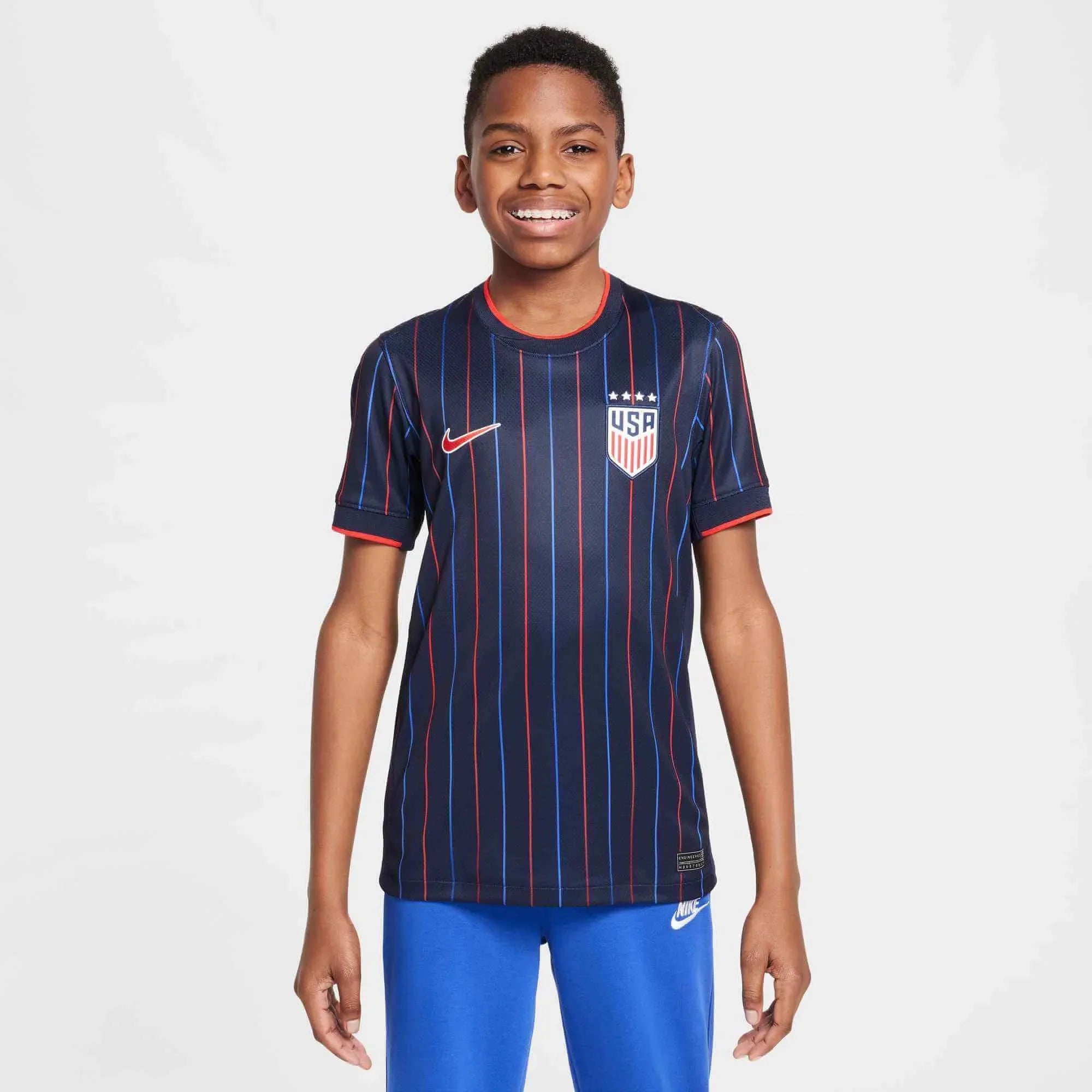 USA 2025 Youth 4-Star Stadium Away Soccer Jersey