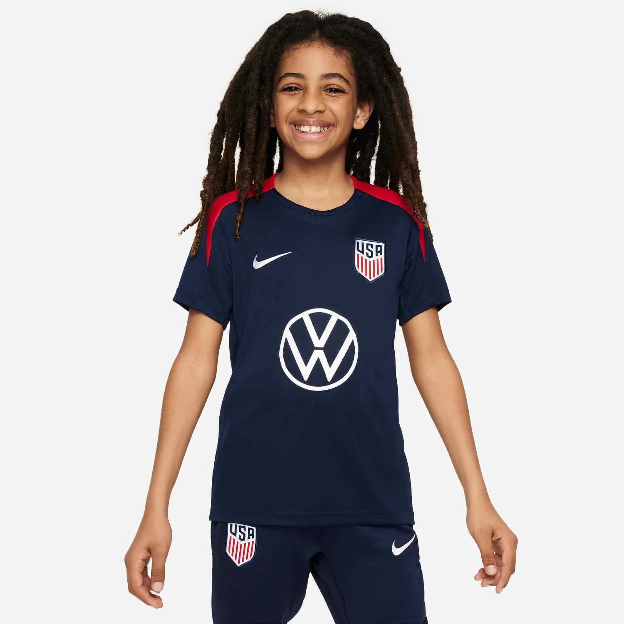 USA 2025 Youth Dri-Fit Short-Sleeve Knit Top