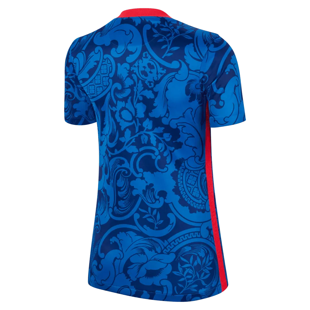 France Women's EC22 Home Jersey - Hyper Cobalt-Siren Red
