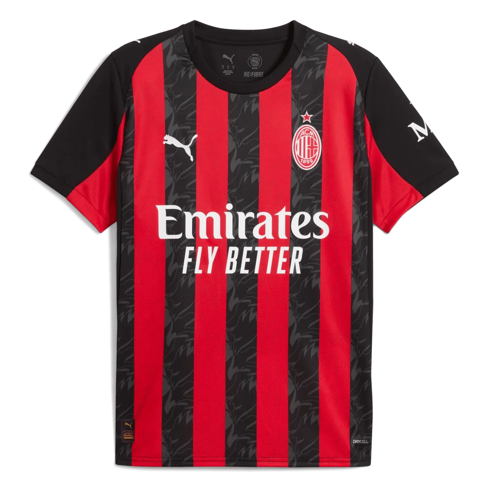 AC Milan 2025-26 Men's Stadium Home Soccer Jersey