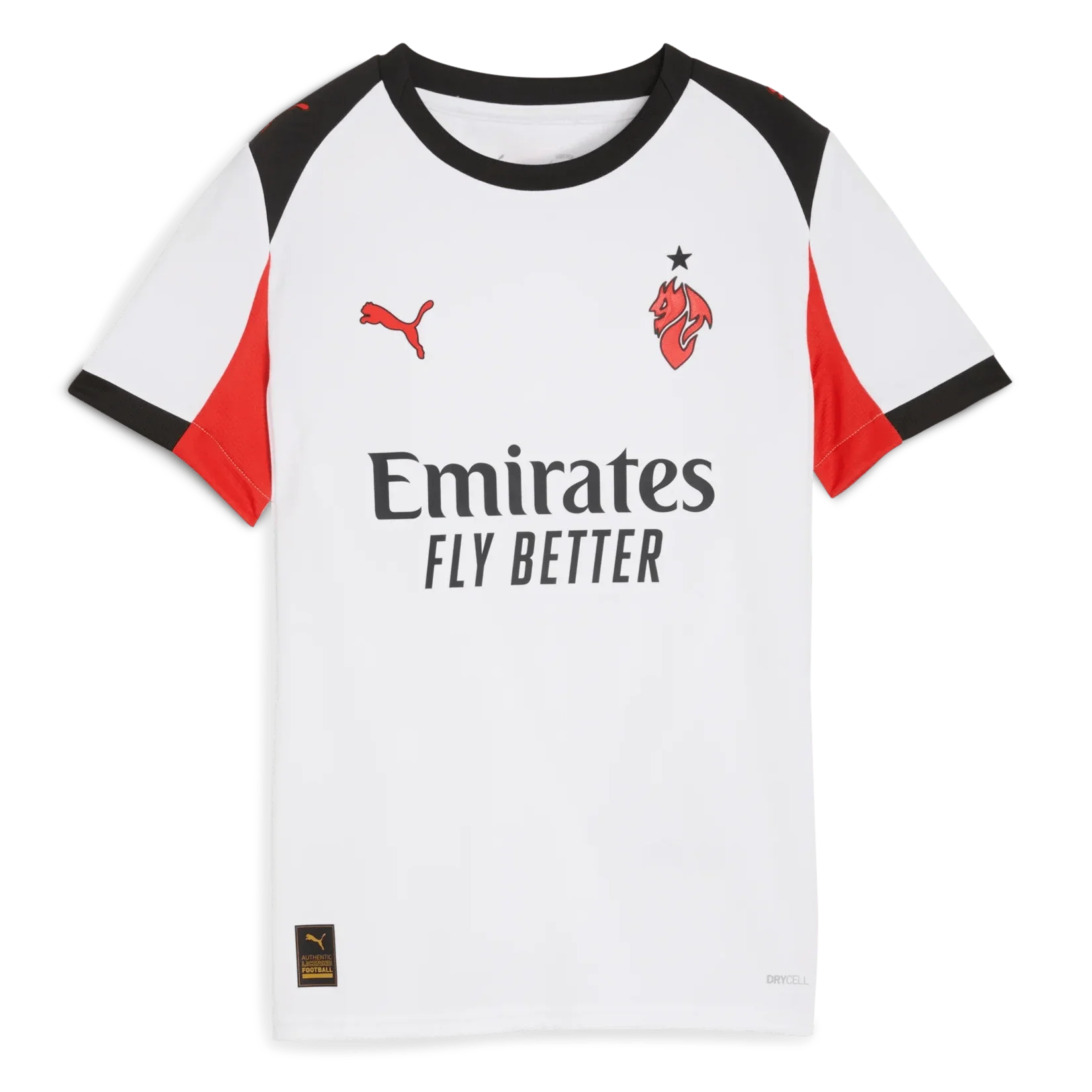 AC Milan 2025-26 Youth Stadium Away Soccer Jersey