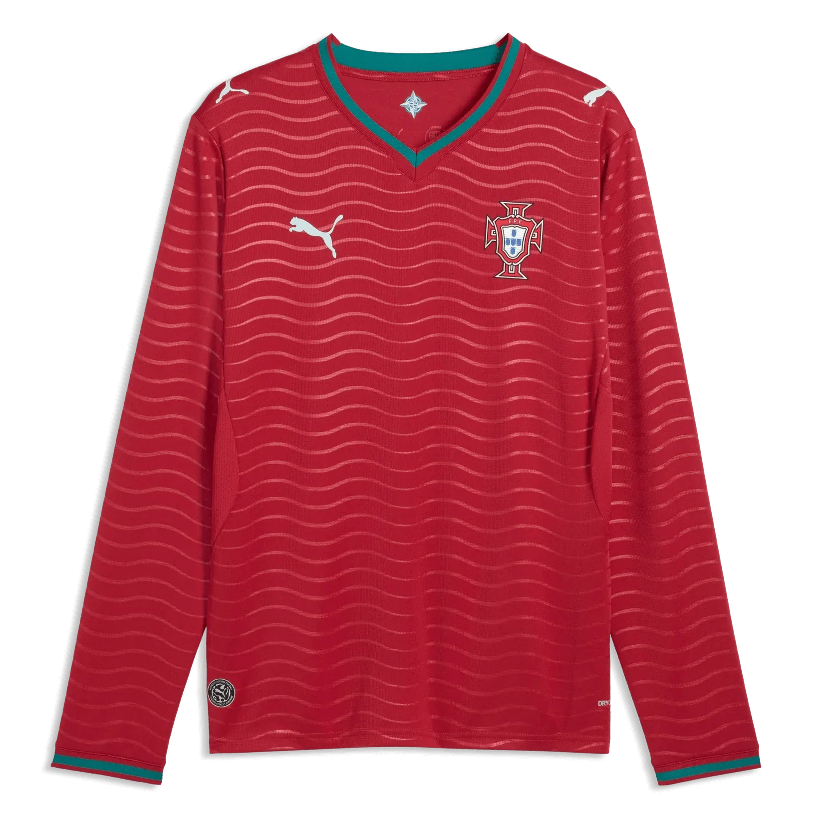Portugal 2026 Men's Stadium Home Long-Sleeve Soccer Jersey