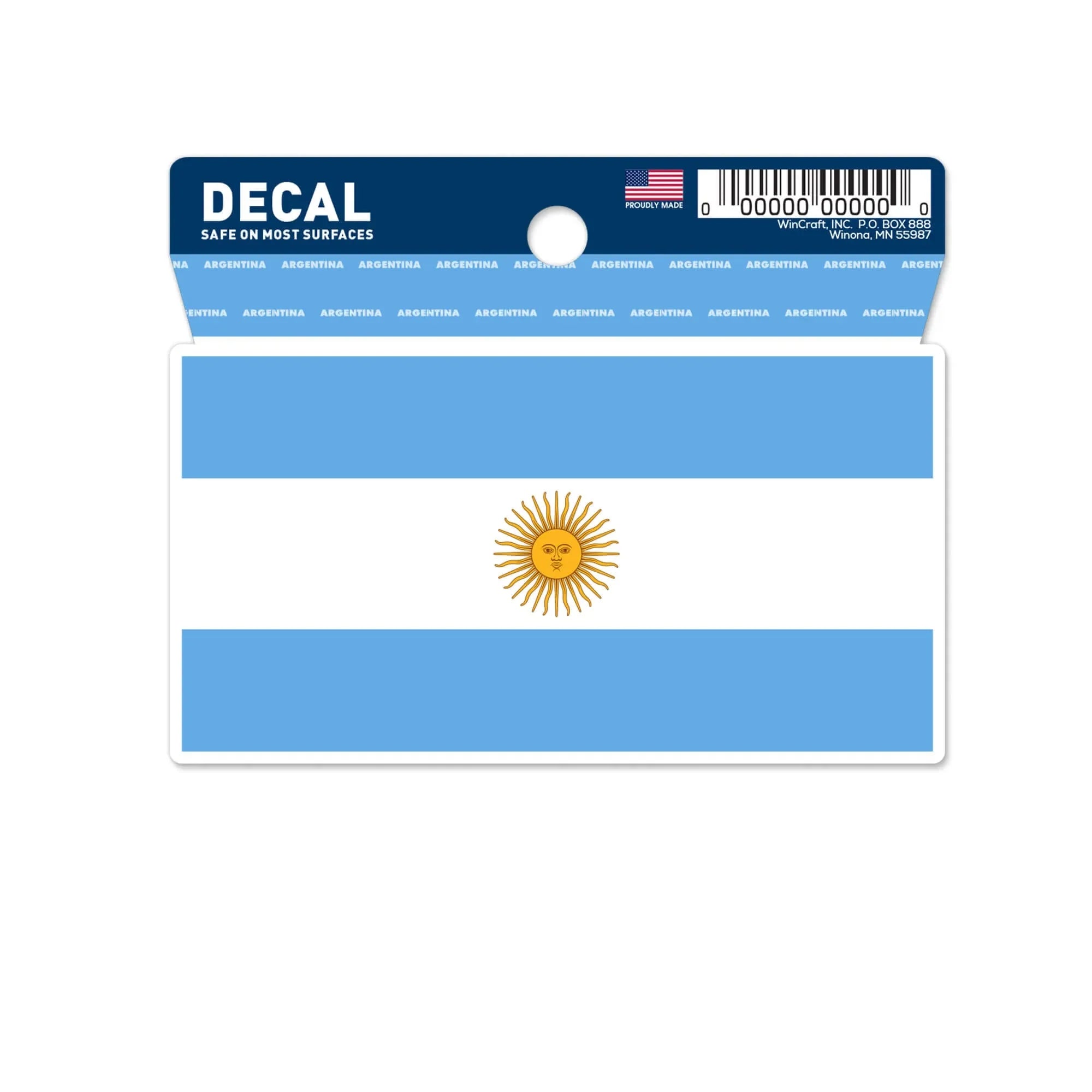 Wincraft Argentina Flag Decal (3"x4")