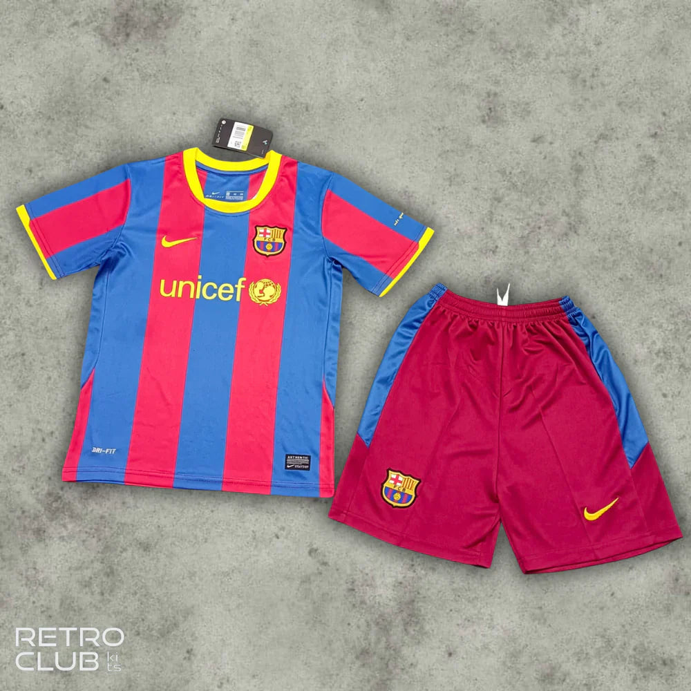 Barcelona Classic 2010/11 with Messi 10 Kids KIT