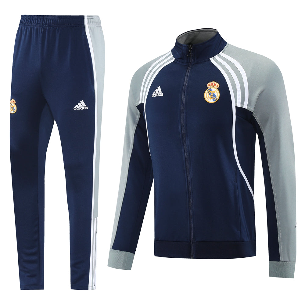 Real Madrid Pre Match Navy-Grey Jacket Suit