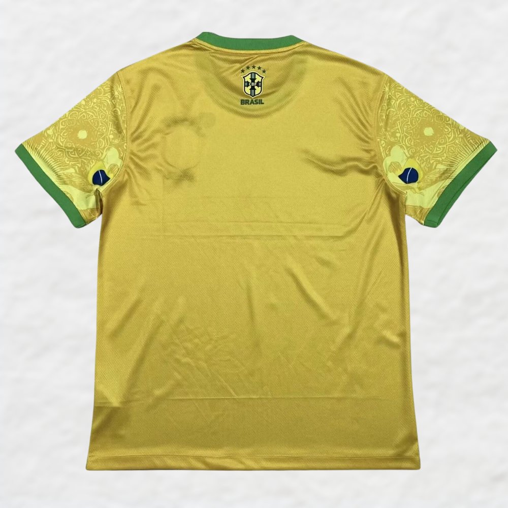BRAZIL 2024/25 Yellow ‘JESUS CHRIST THE REDEEMER’ SPECIAL EDITION SHIRT
