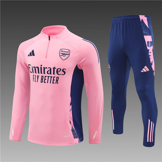 Arsenal Pink Tracksuit full set with jacket and pants.