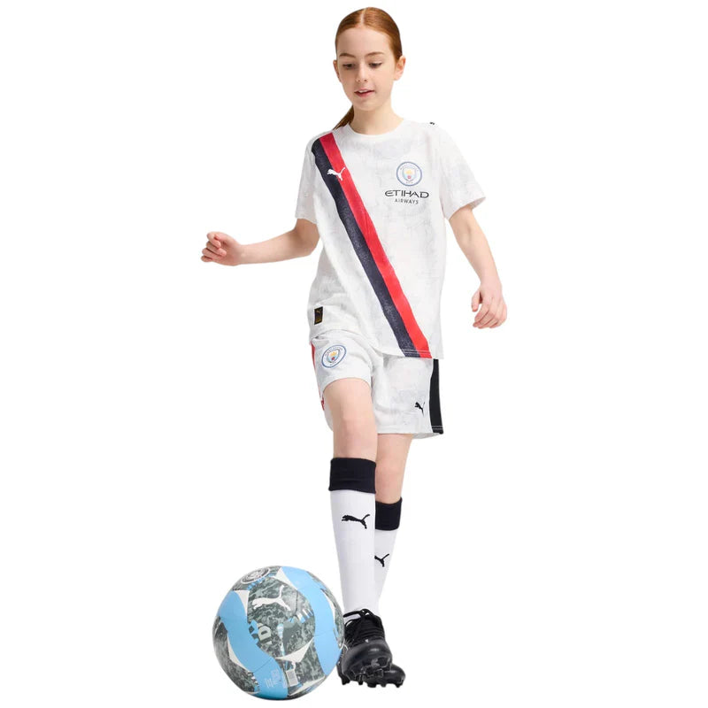 Manchester City Away KidSuper Kids Kit 2025/26