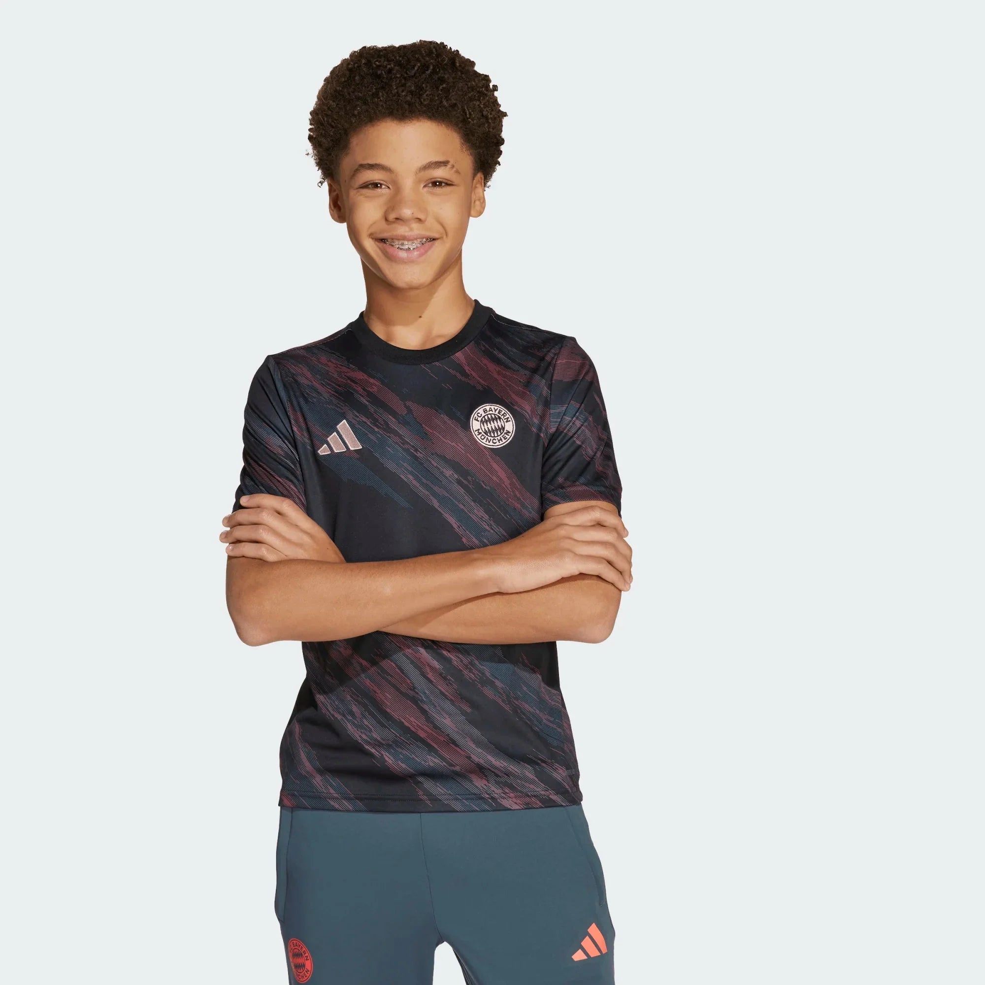 Bayern Munich 2025-26 Youth Pre-Match Soccer Jersey