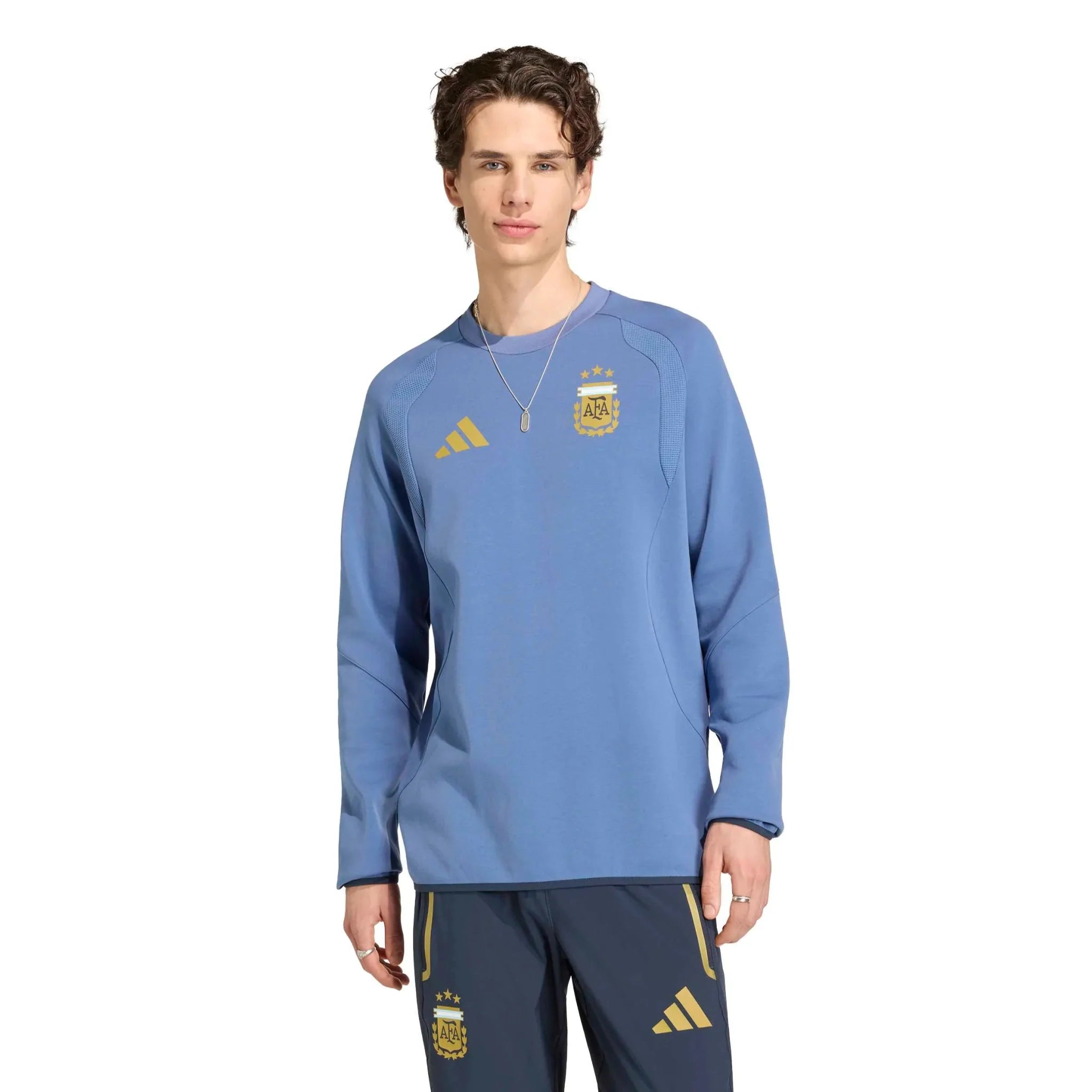 Argentina 2026 Men's Tiro Travel Crewneck Sweatshirt