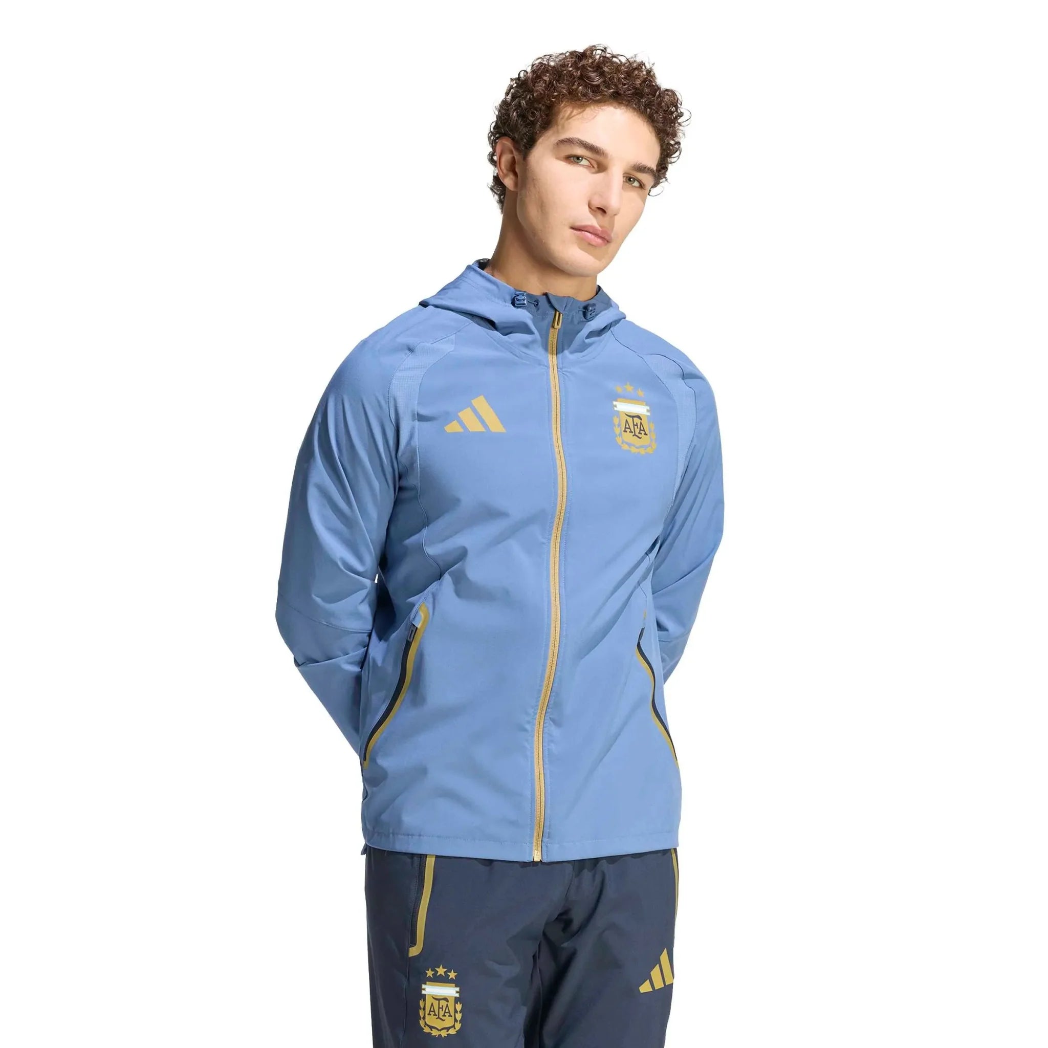 Argentina 2026 Men's Tiro Travel Full Zip Windbreaker