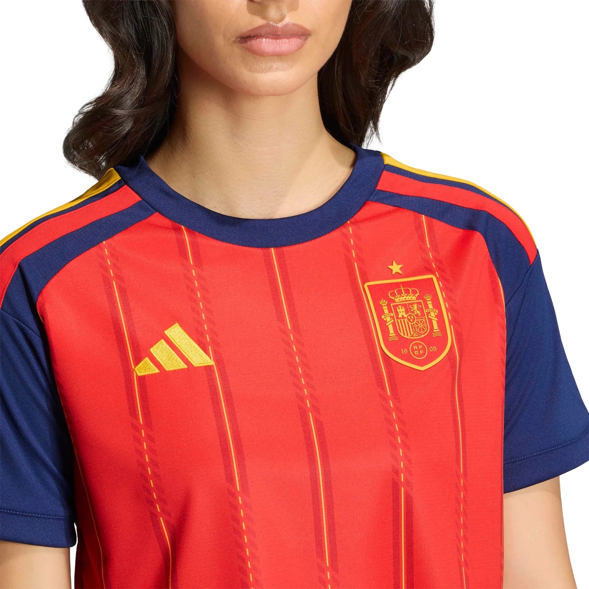 Spain 2026 Women's Stadium Home Cropped Soccer Jersey