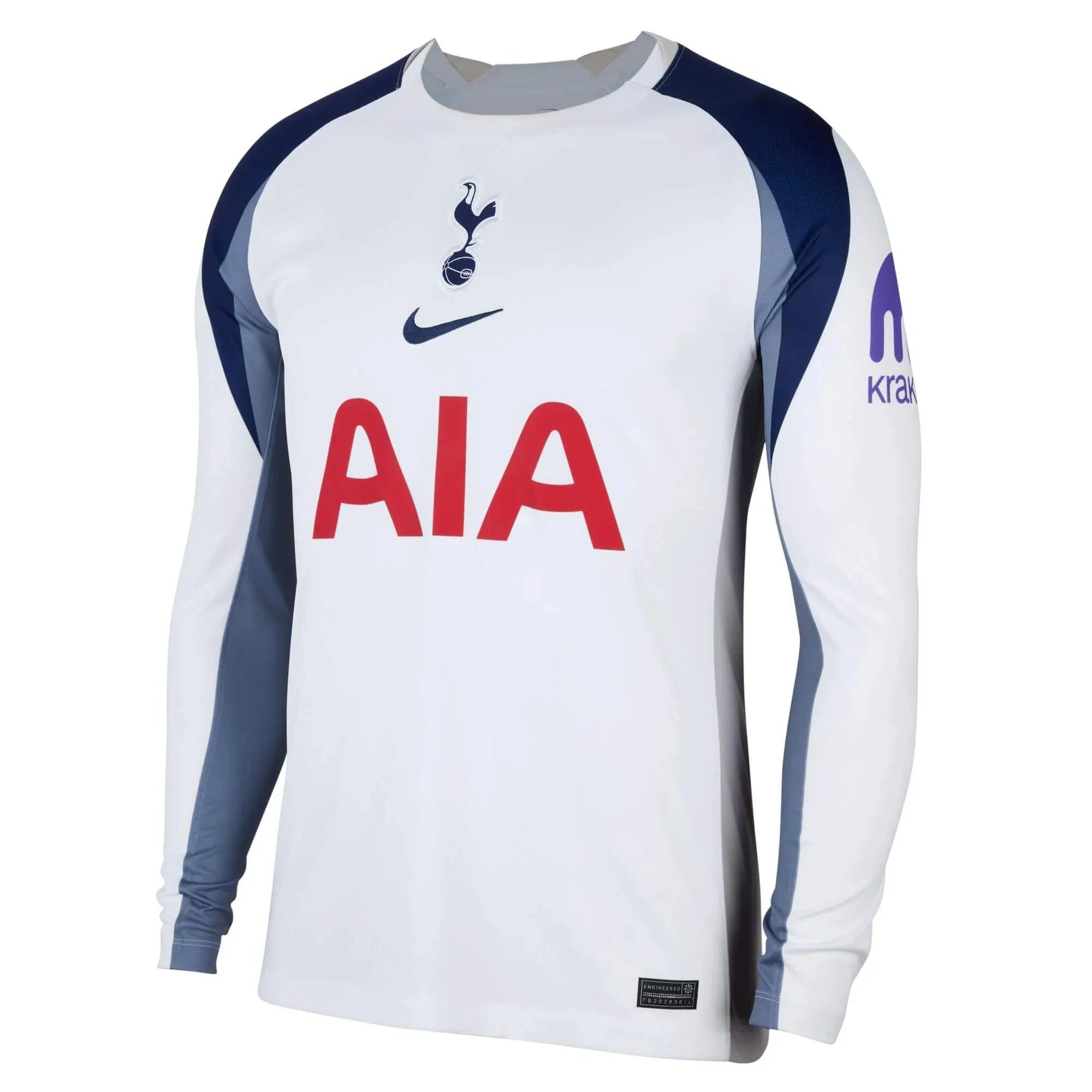 Tottenham 2025-26 Men's Stadium Home Long-Sleeve Soccer Jersey