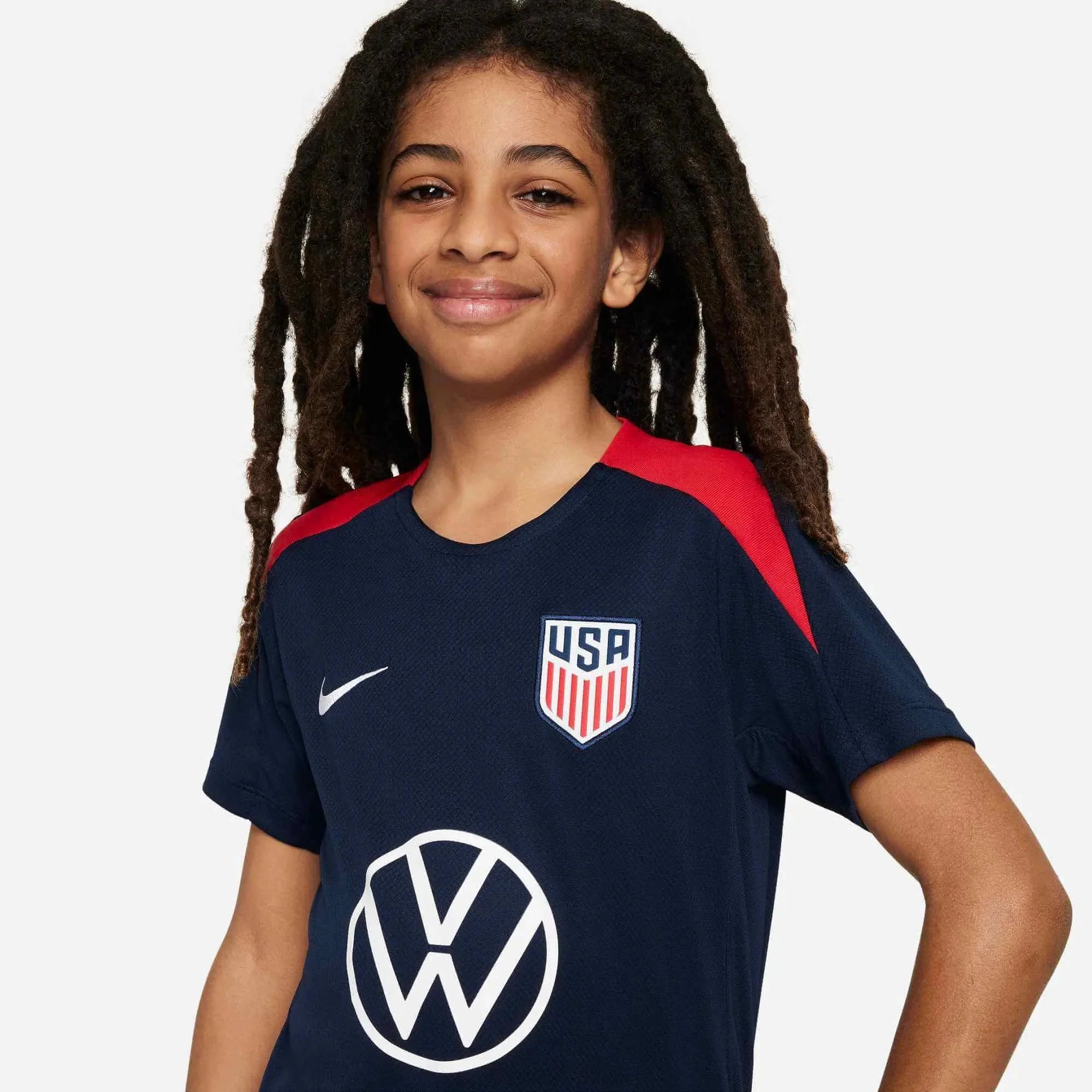 USA 2025 Youth Dri-Fit Short-Sleeve Knit Top