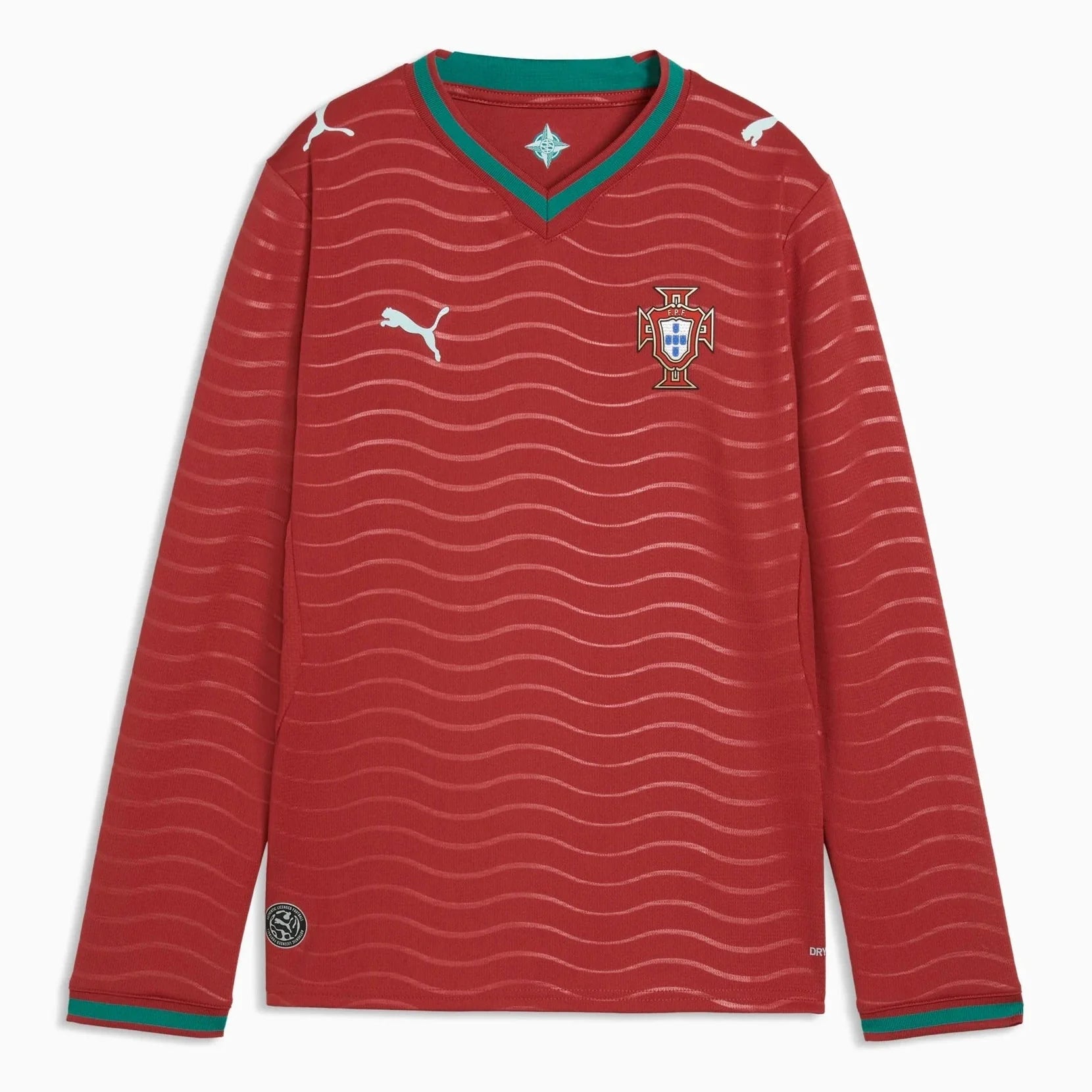 Portugal 2026 Youth Stadium Home Long-Sleeve Jersey